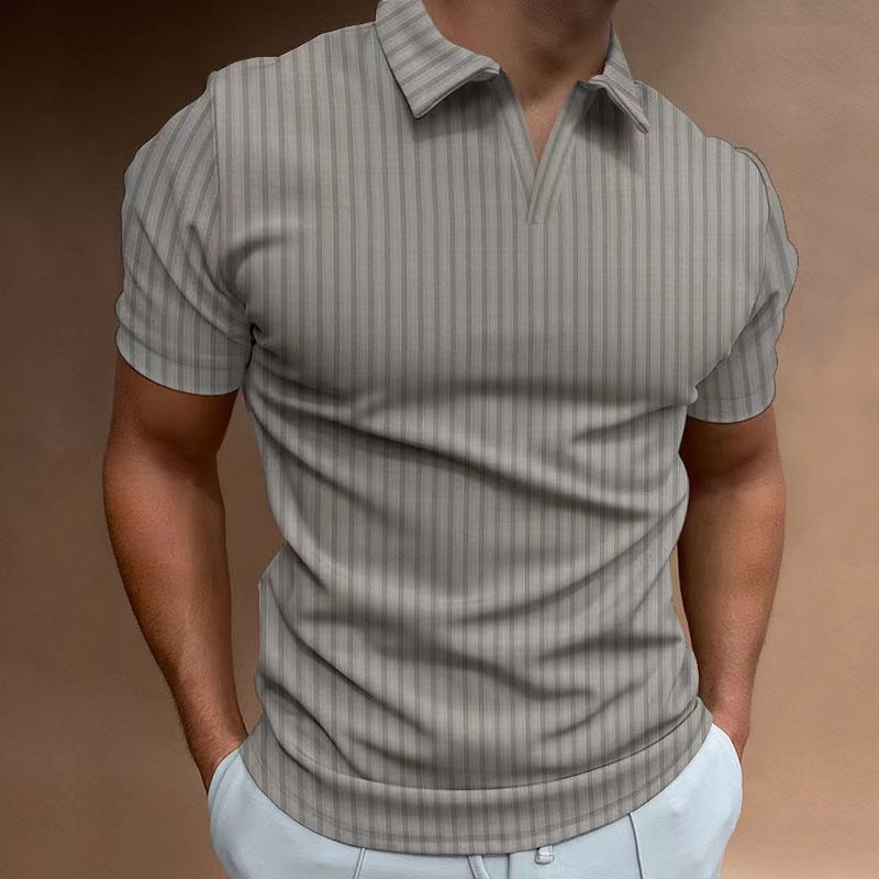 Herren Polo-Shirt mit Streifenmuster Echoarchiv