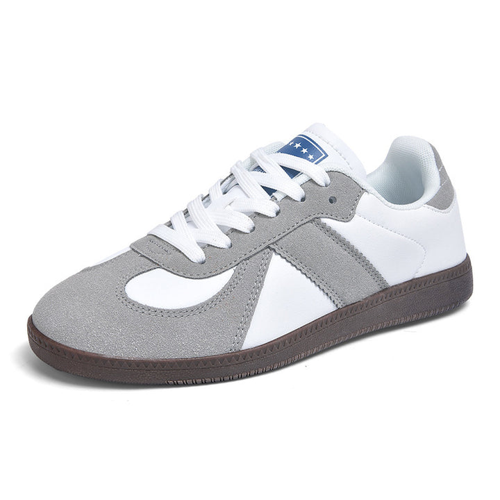Unisex nan urbaner Tennis-Sneaker mit Veloursleder-Overlays gepolstertem Fersenkragen und vulkanisierter Gummisohle Echo Archiv