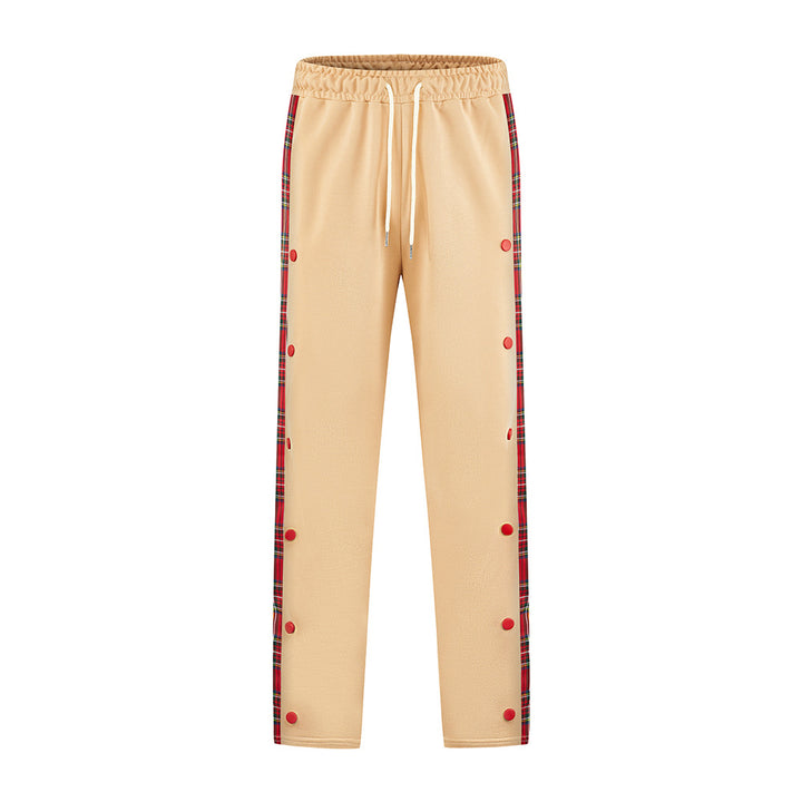 Herren Sportliche Jogginghose mit Druckknopf-Design und elastischem Bund Echoarchiv