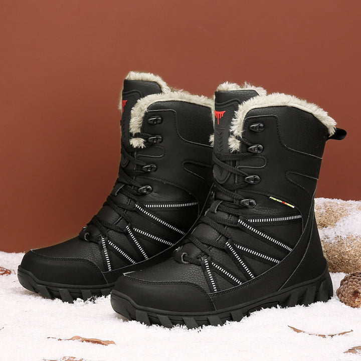 Damen Gefütterte Winterstiefel mit Kunstfellrand, wasserdichter Konstruktion und griffiger Profilsohle Echo Archiv