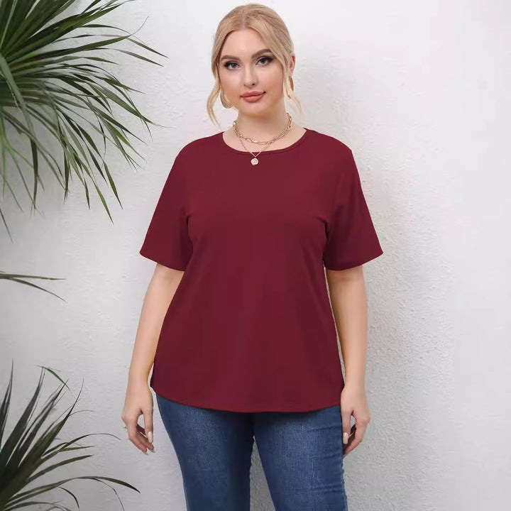 Damen angesagtes T-Shirt mit kreativen Ausschnitten Echo Archiv