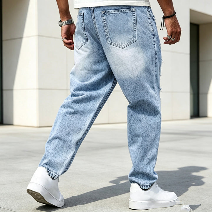Herren Zerrissene Baggy-Jeans Echoarchiv