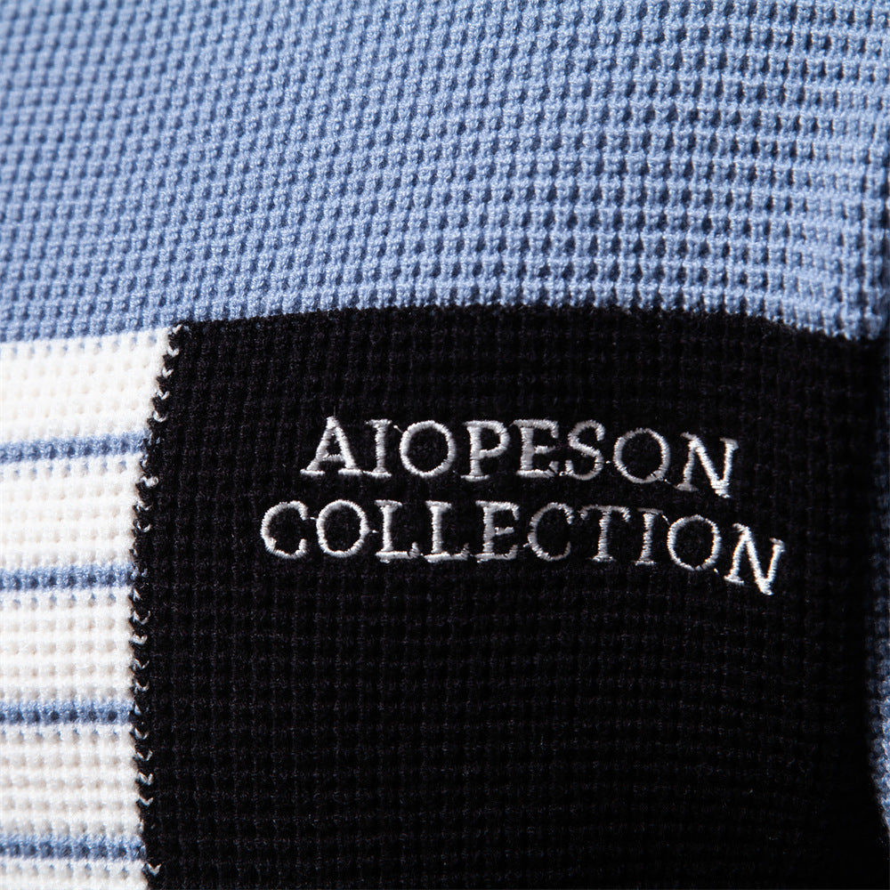 Herren Pullover mit modernem Strukturdesign und auffälligen Farbdetails Echoarchiv