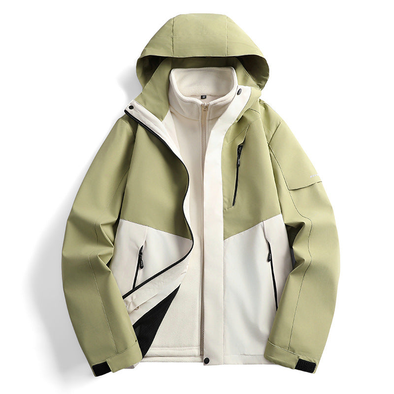 Damen nicht wasserdichte Softshell Outdoor-Jacke mit Kapuze atmungsaktive Membran – Célinea