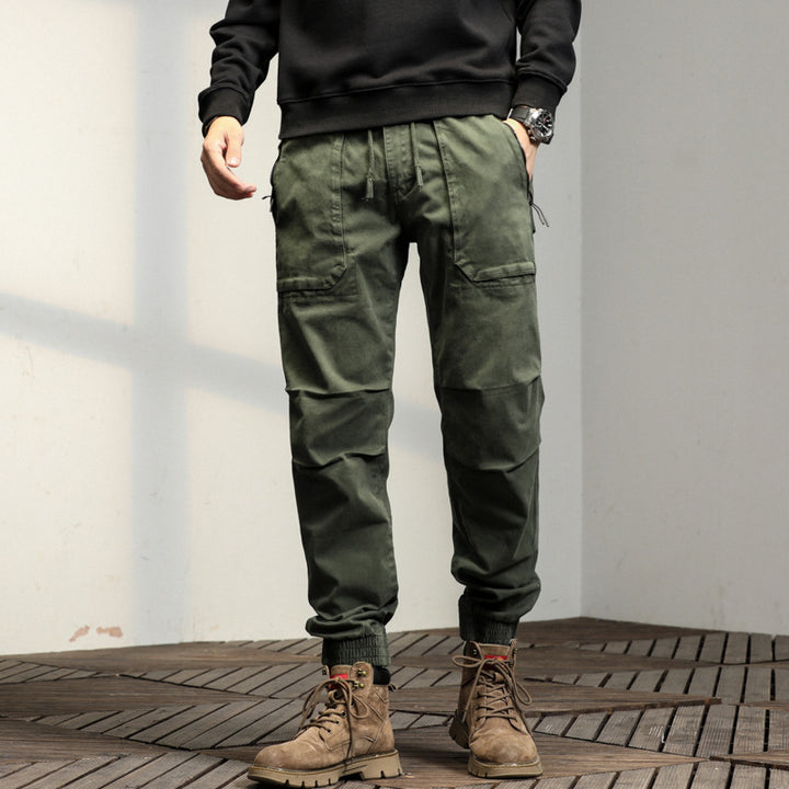 Herren Multifunktionale Cargo-Hose mit verstellbarem Bund Echoarchiv