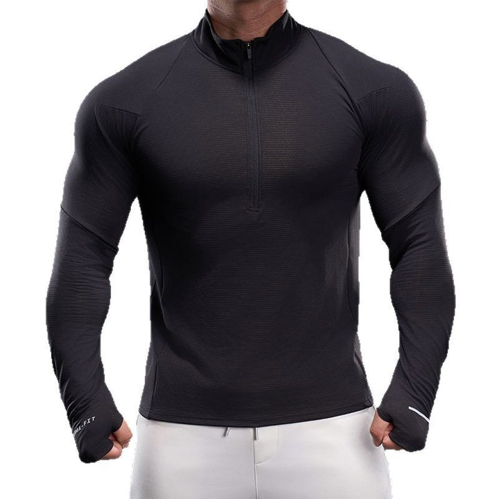 Herren Funktions-Langarmshirt mit Stehkragen Echoarchiv