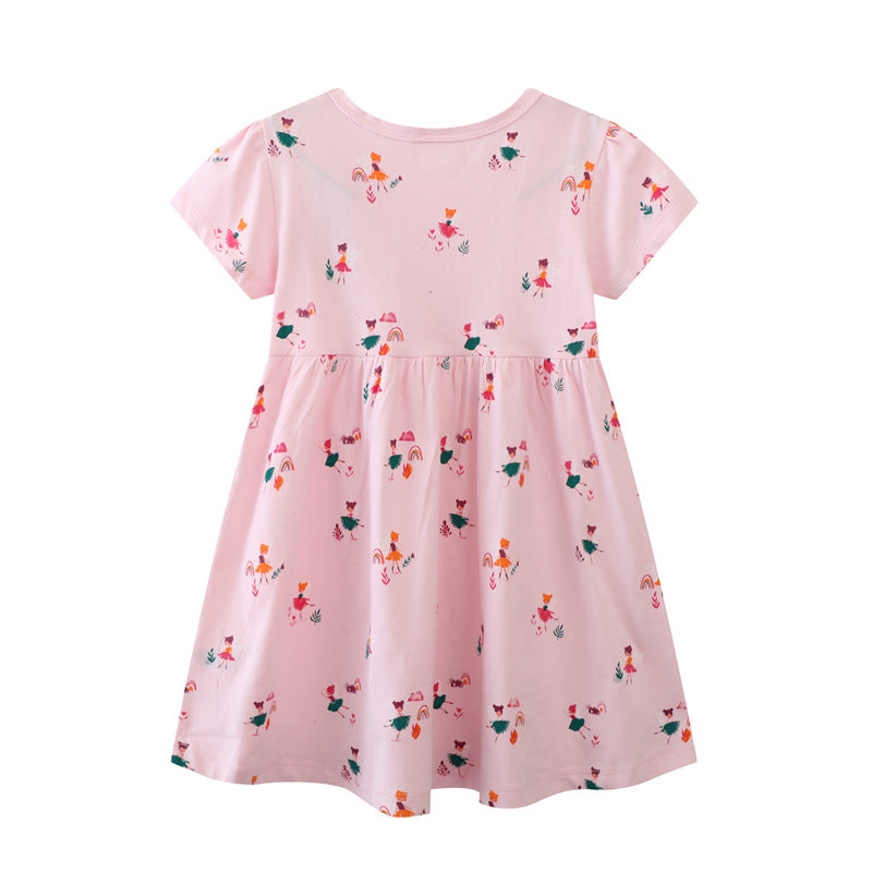 Mädchen Sommerkleid mit buntem Motiv Echo Archiv