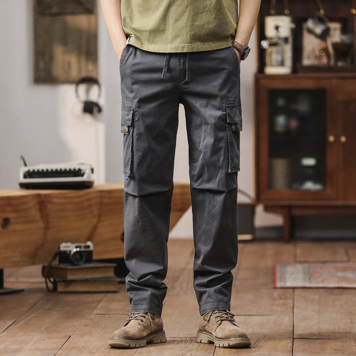 Herren Cargo-Hose mit multifunktionalen Taschen und elastischem Bund Echoarchiv 1758210621