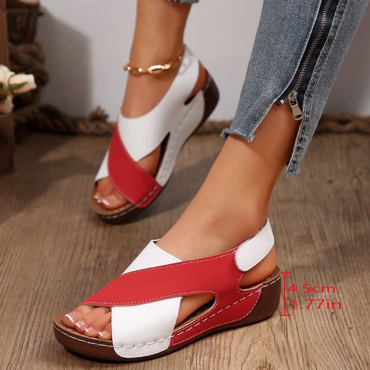 Damen Komfort-Slingback-Sandalen mit gepolstertem Fußbett und Klettverschluss – Sorelia