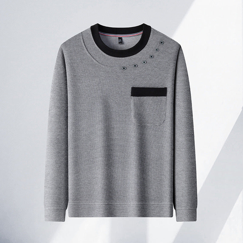 Herren modisches Sweatshirt mit einzigartigen Detailakzenten und praktischer Brusttasche Echoarchiv