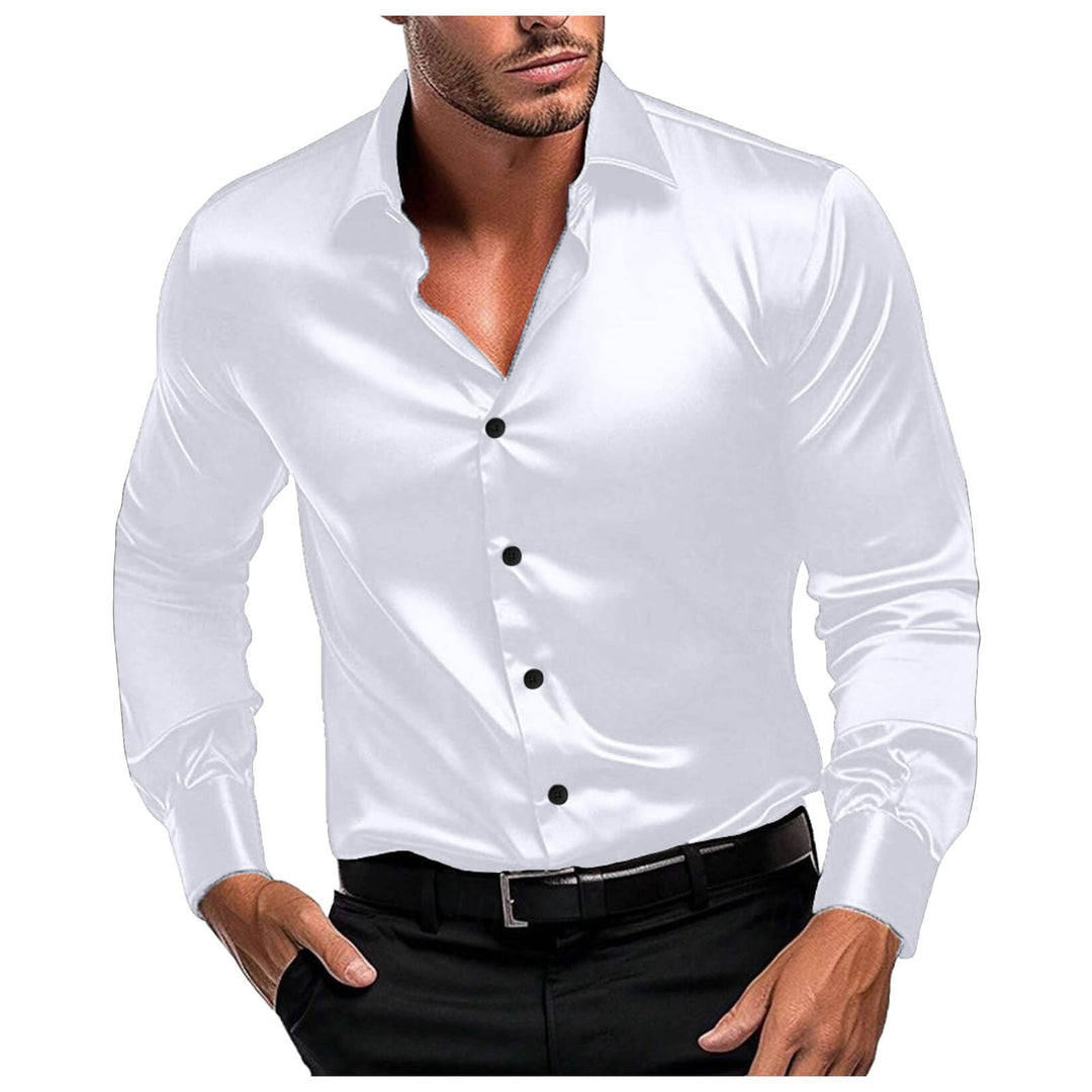 Herren Langarm-Hemd mit modernem Knopfdesign und eleganter Passform Echoarchiv