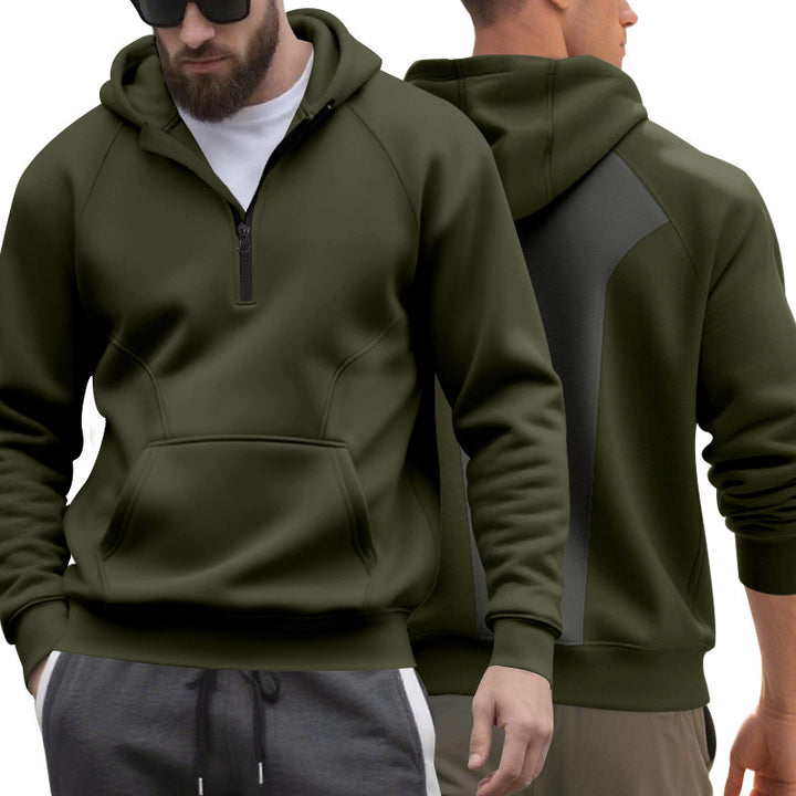 Herren Kapuzenpullover mit modernem Reißverschluss und praktischen Taschen Echoarchiv