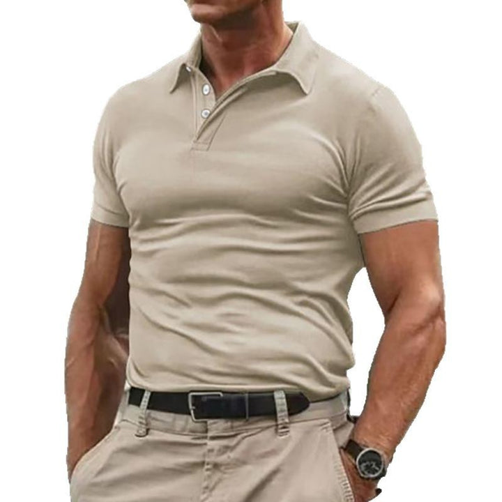 Herren Poloshirt aus hoch atmungsaktivem Baumwollmix mit elastischen Ärmeln Echoarchiv