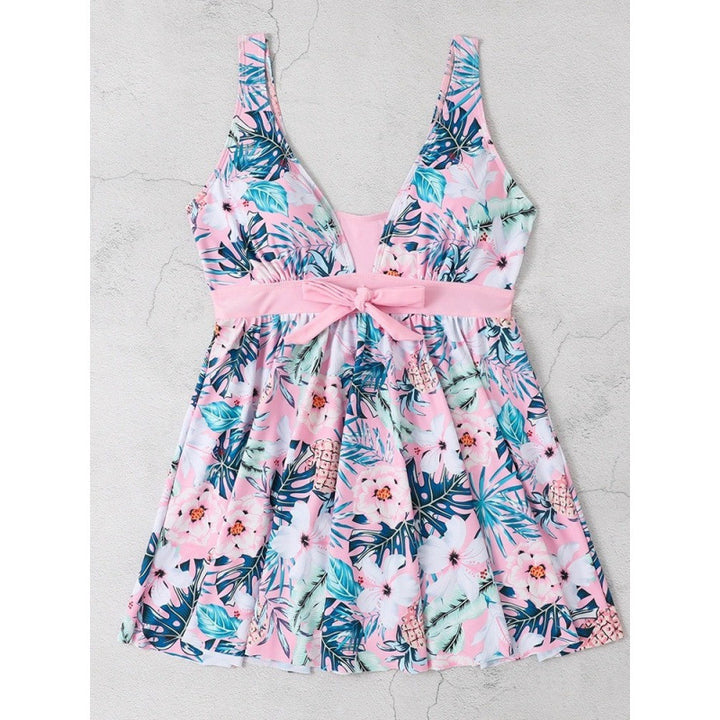 Damen Badekleid mit floralen Mustern und schmeichelndem Schnitt Echo Archiv