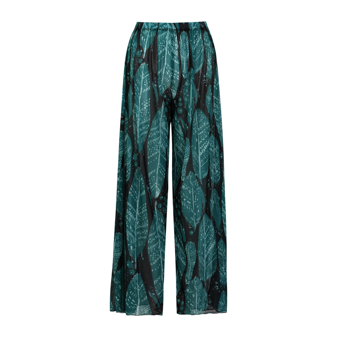 Damen weite Strandhose mit Schlangenmuster Echo Archiv