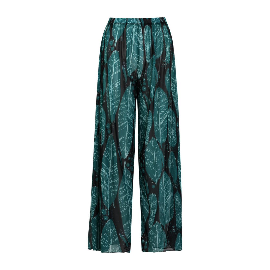 Damen weite Strandhose mit Schlangenmuster – Avélisse