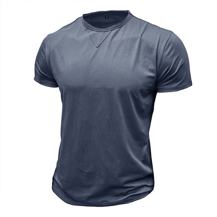 Herren klassisches Rundhals-T-Shirt aus hochwertiger Baumwolle Echoarchiv