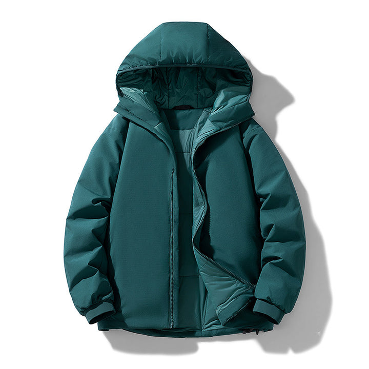 Herren Gefütterte Thermo-Winterjacke mit Kapuze, winddichter Shell und elastischen Bündchen Echo Archiv