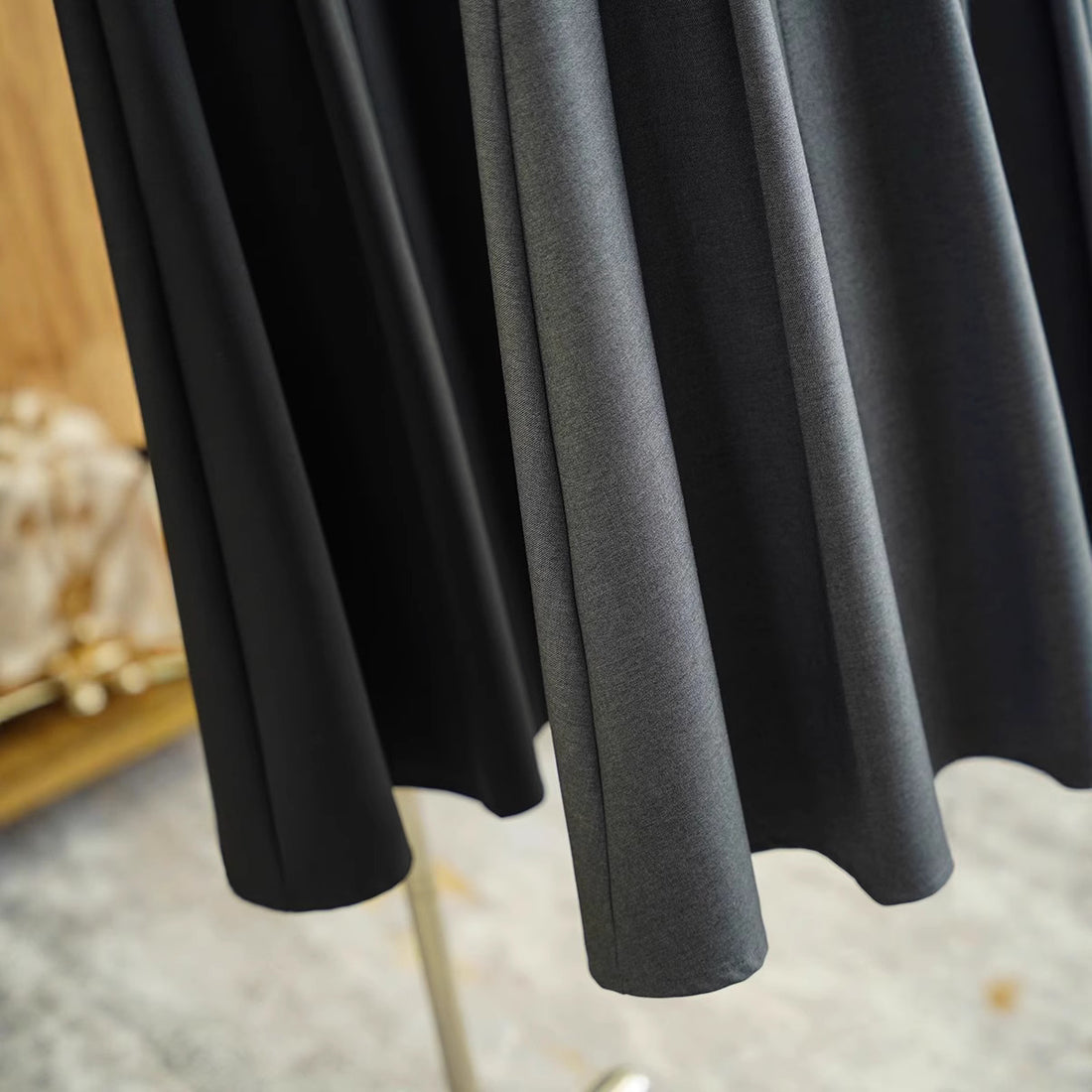 Damen Eleganter Midirock mit Taillengürtel Echoarchiv