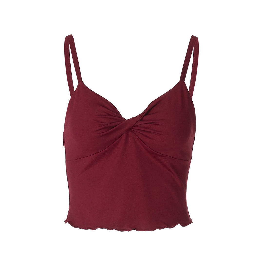 Damen Elegantes Spaghetti-Top mit verführerischer Drapierung Echo Archiv