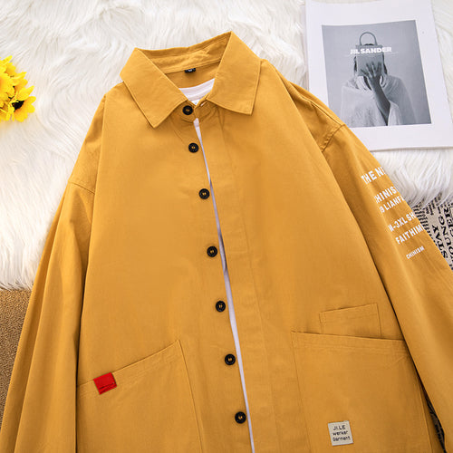 Herren lässige Hemdjacke mit praktischen Taschen und modernem Schnitt Echoarchiv