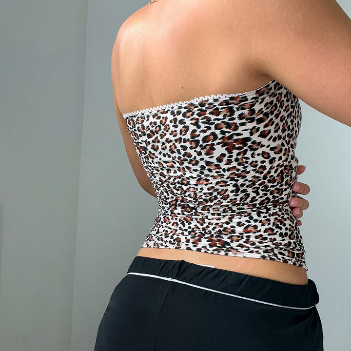 Damen Bustier-Oberteil mit Leopardenmuster Echo Archiv