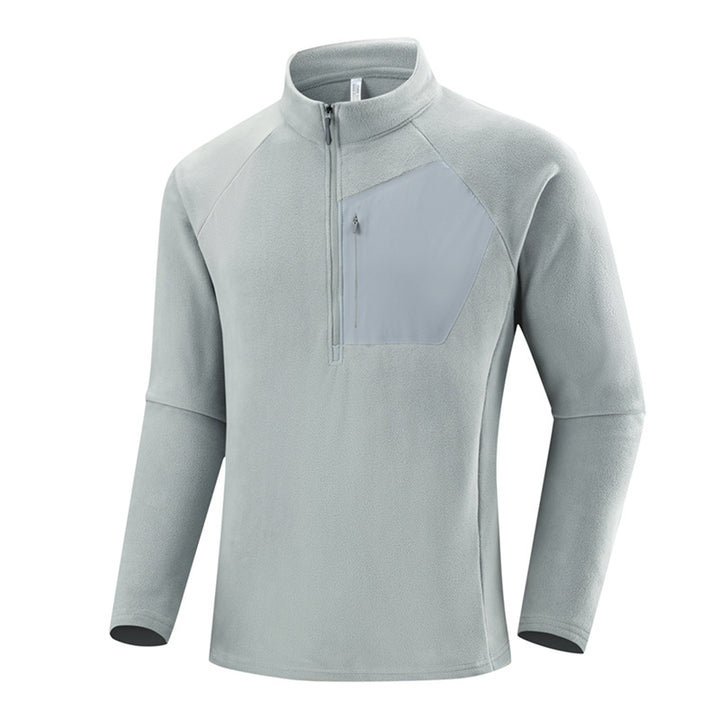 Herren Leichter Performance-Fleecepullover mit Viertel-Reißverschluss und Brusttasche Echo Archiv