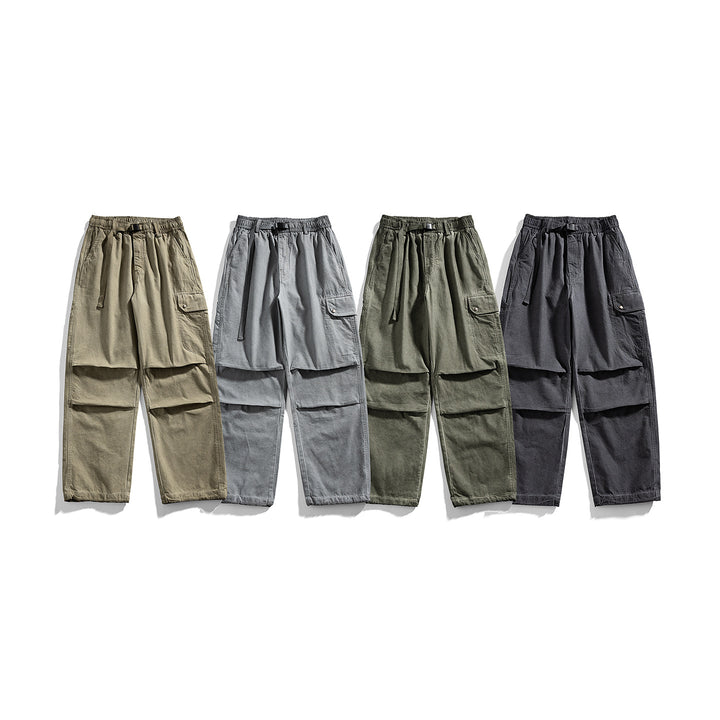 Herren Relaxed Cargo-Hose mit elastischem Bund, Lagen-Paneelen und Utility-Taschen Echo Archiv