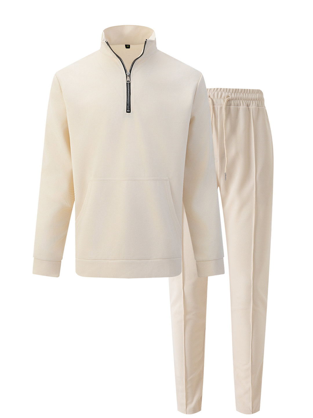 Herren Sportlicher Pullover mit Reißverschluss und bequemen Jogginghosen Echoarchiv