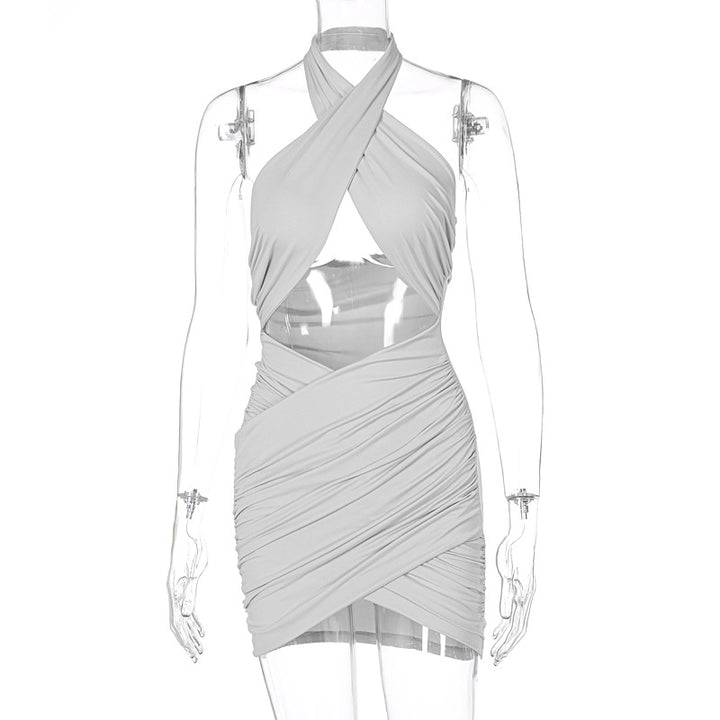 Damen Wickelkleid mit raffiniertem Kreuzdesign Echo Archiv