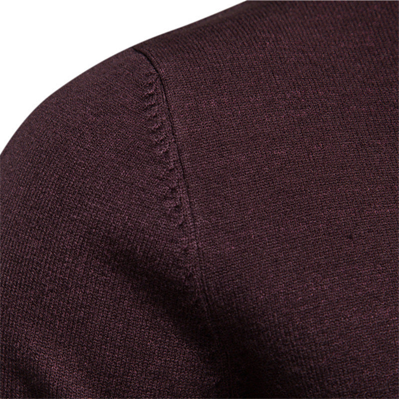 Herren eleganter Rollkragenpullover aus feiner Wolle Echoarchiv