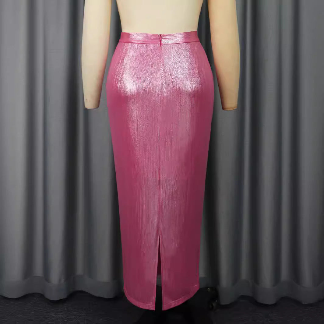 Damen Eleganter Pailletten-Midi-Rock Echo Archiv