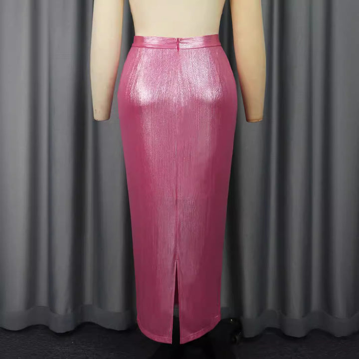 Damen Eleganter Pailletten-Midi-Rock Echo Archiv