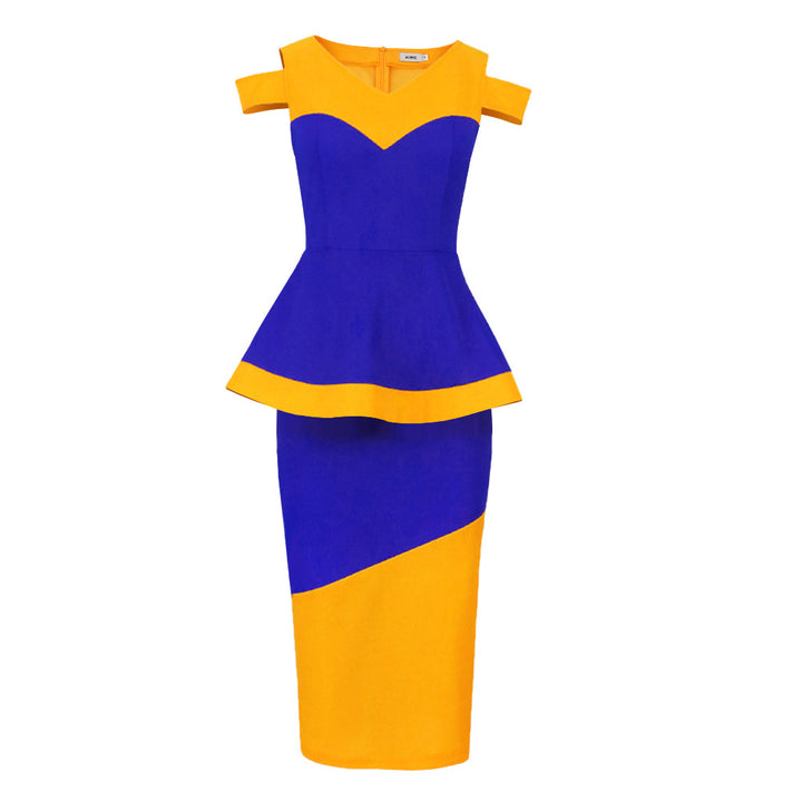 Damen figurbetontes Kleid mit modischem Geometrie-Muster Echo Archiv