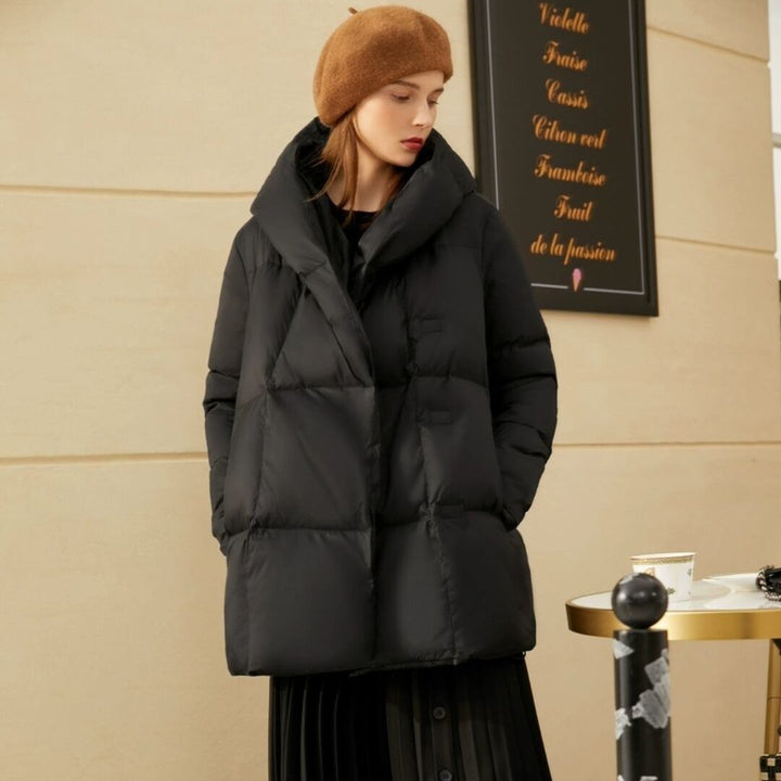 Damen Modische Oversized Daunenjacke Echoarchiv