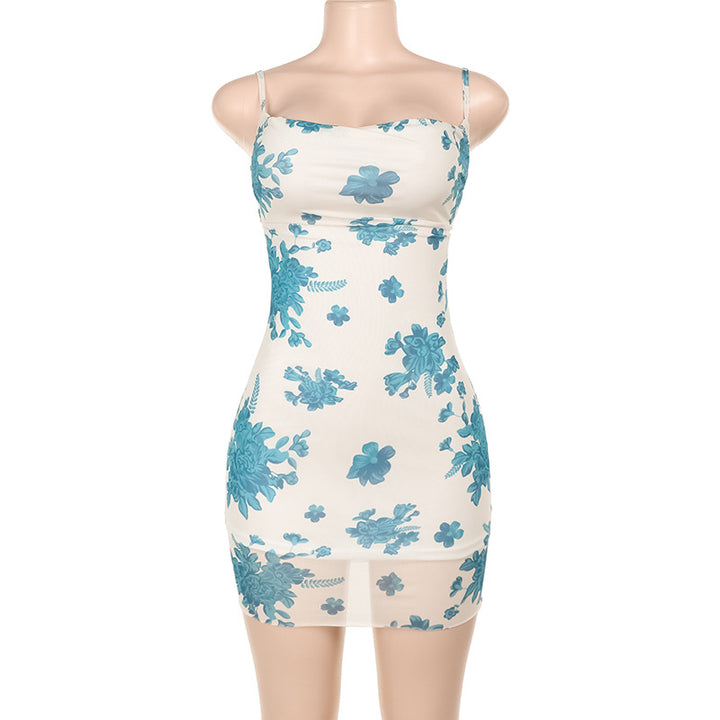 Damen figurbetontes Blumenkleid Echo Archiv
