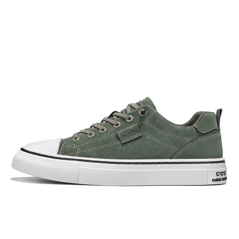Herren klassische Low-Top Sneaker im Canvas-Look mit verstärkter Zehenkappe und gepolstertem Komfortfußbett Echo Archiv