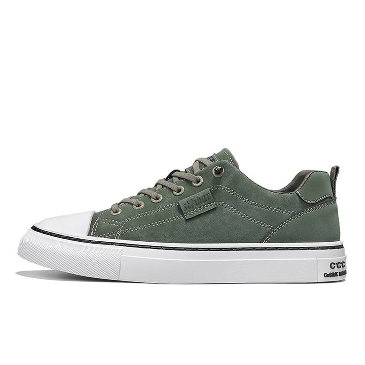 Herren klassische Low-Top Sneaker im Canvas-Look mit verstärkter Zehenkappe und gepolstertem Komfortfußbett Echo Archiv