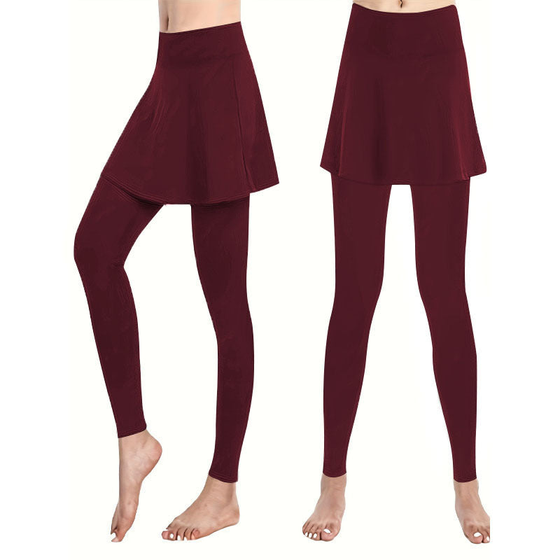 Damen Leggings mit integrierter Skirtschnitt Echoarchiv