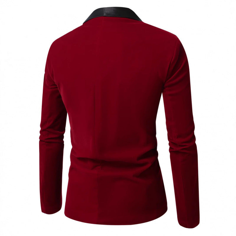 Herren Samt Smoking-Blazer mit schimmerndem Satin-Revers Echoarchiv