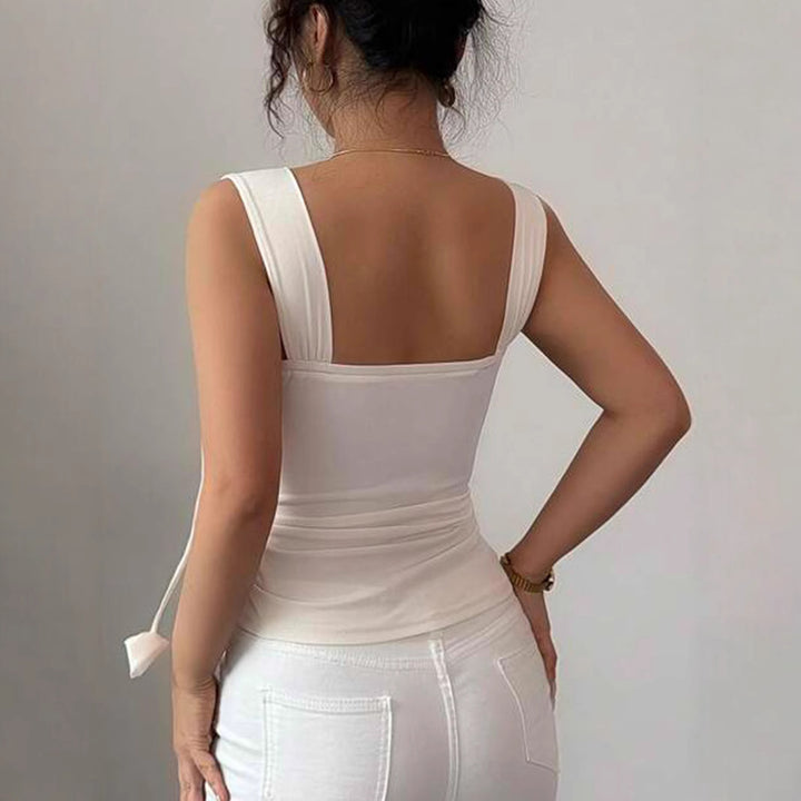 Damen Cropped Top mit verspielten Schleifendetails Echo Archiv