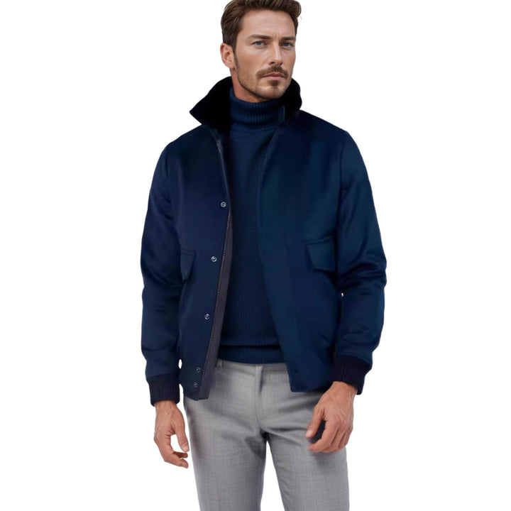 Herren moderne Freizeitjacke mit Stehkragen Echoarchiv