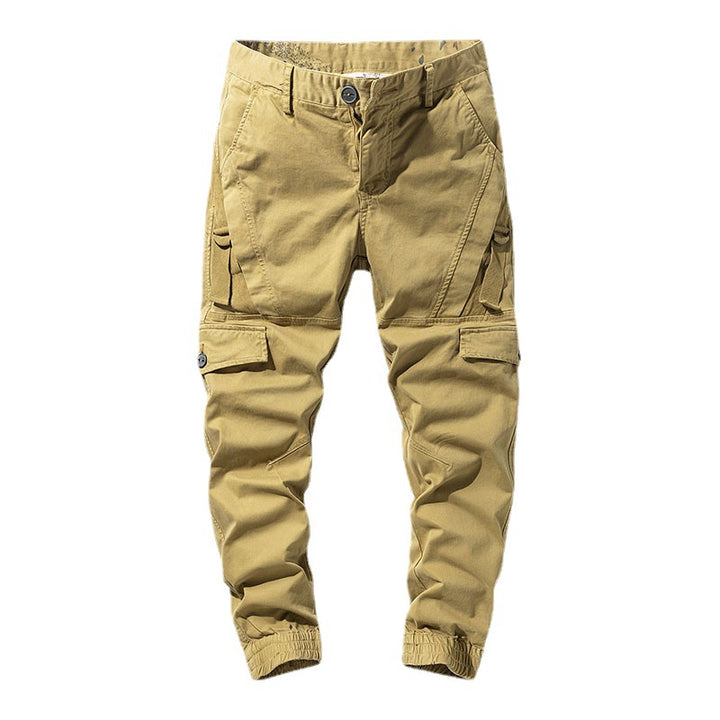 Herren Cargo-Jogginghose mit elastischem Beinabschluss und Multifachtaschen – Bravaro