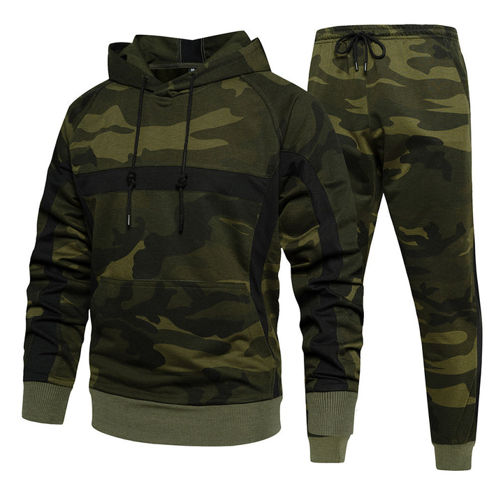 Herren camouflage Hoodie und Jogginghose Set Echoarchiv