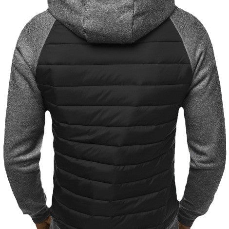 Herren Sportliche Kapuzenjacke mit modernen Design-Elementen und funktionalen Reißverschlusstaschen Echoarchiv