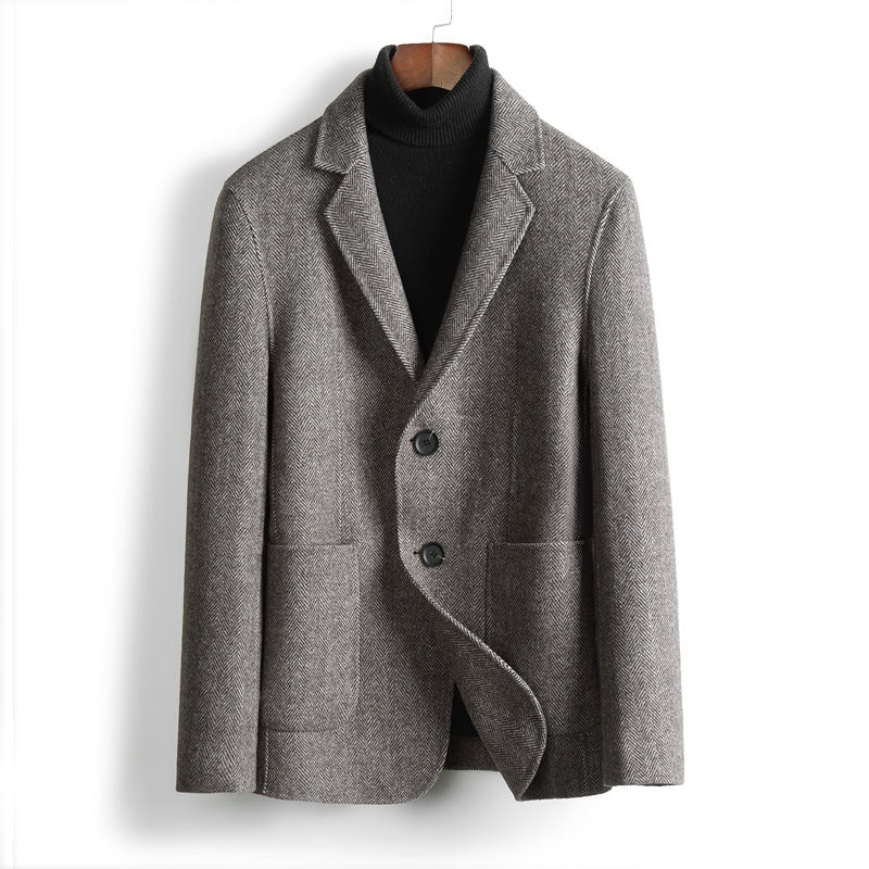 Herren Herringbone-Muster Blazer Echoarchiv
