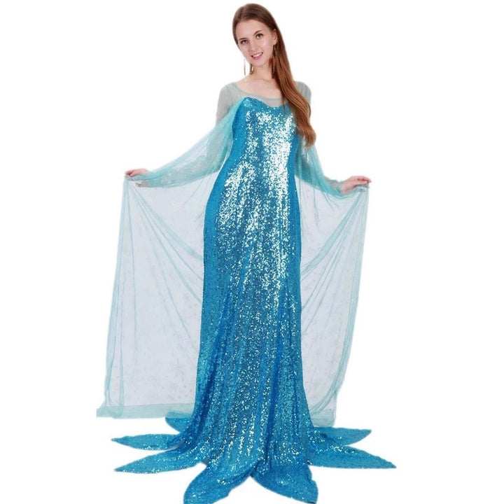 Damen Glitzerndes Meerjungfrauen-Kleid mit schimmerndem Überrock und herzförmigem Ausschnitt Echo Archiv