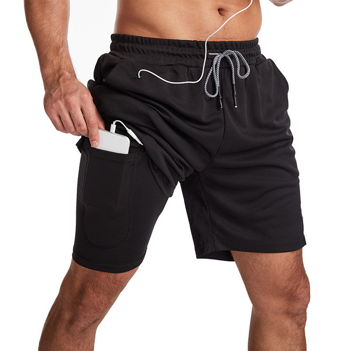 Herren Sportliche Hybrid-Shorts mit praktischen Taschen und atmungsaktivem Material Echoarchiv