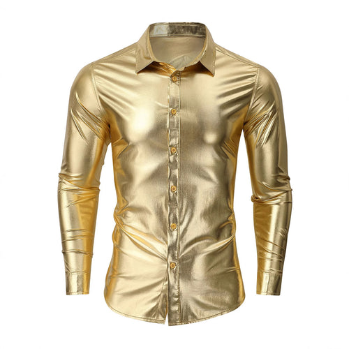 Herren elegantes Glanzhemd aus hochwertigen Materialien Echoarchiv
