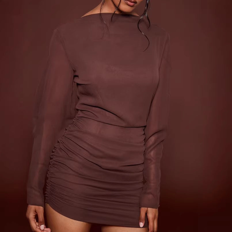 Damen Elegantes Minikleid mit Raffung Echo Archiv